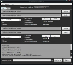 ScheduledCopy - náhled