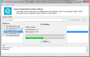 Thunderbird to Outlook Transfer - náhled