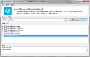 Thunderbird to Outlook Transfer - náhled