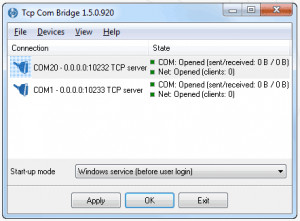 TCP COM Bridge - náhled