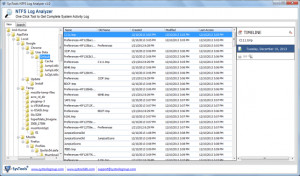 SysTools NTFS Log Analyzer - náhled