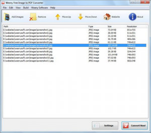 Weeny Free Image to PDF Converter - náhled