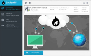 Shellfire VPN - náhled