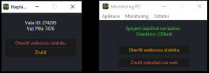 Monitoring PC - náhled