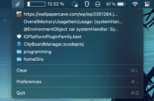 ClipBoardManager - náhled
