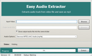 Easy Audio Extractor - náhled
