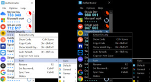 Authenticator - náhled