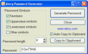 Atory Password Generator - náhled