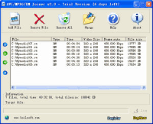 AVI/MPEG/RM/WMV Joiner - náhled