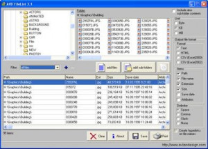 AVD FileList - náhled