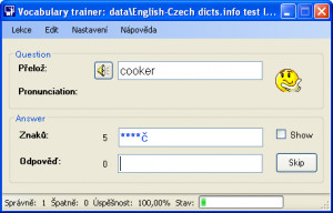 Vocabulary Trainer - náhled