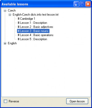 Vocabulary Trainer - náhled