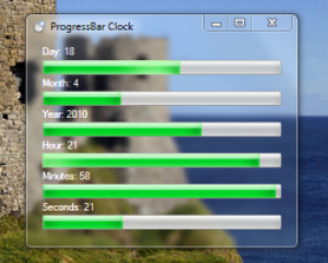 ProgressBar Clock  - náhled
