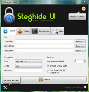 Steghide UI - náhled