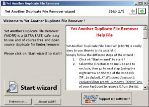 Yet Another Duplicate File Remover - náhled