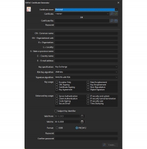 MiTeC Certificate Generator - náhled