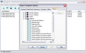 AlterWind Log Analyzer Professional - náhled
