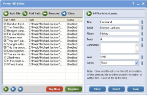 Power ID3 Editor - náhled