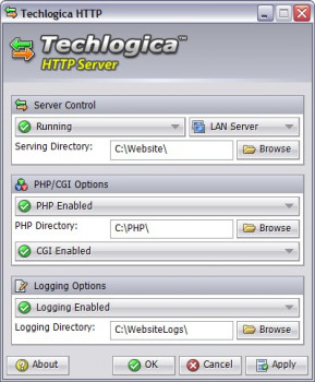 Techlogica HTTP Server - náhled