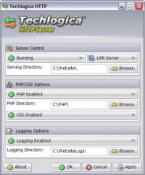 Techlogica HTTP Server - náhled