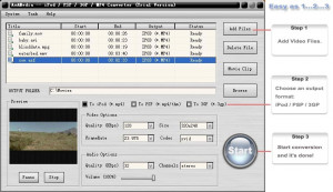 AoA iPod/PSP/3GP/MP4 Converter - náhled