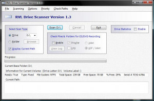 RVL Drive Scanner - náhled