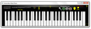 ButtonBeats Virtual Piano Black - náhled