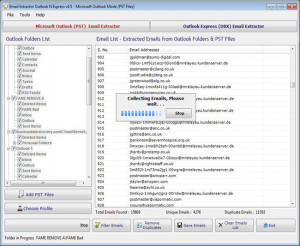 Outlook n Express Email Extractor - náhled