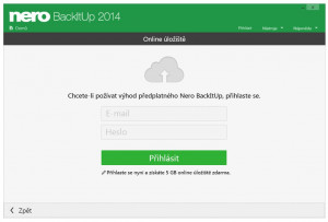 Nero BackItUp 2014 - náhled