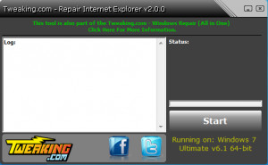 Repair Internet Explorer - náhled