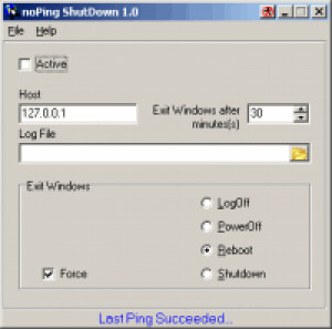 EMCO noPing ShutDown - náhled