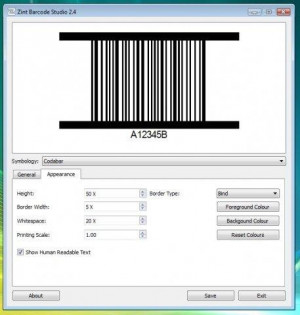 Zint Barcode Generator - náhled