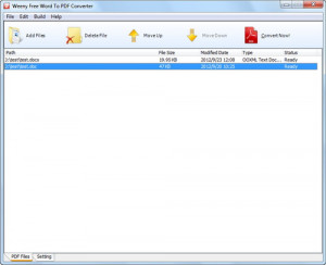 Weeny Free Word to PDF Converter - náhled