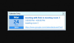 Google Calendar Quick Add - náhled