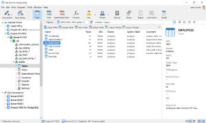 Navicat for PostgreSQL - náhled
