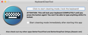 KeyboardCleanTool - náhled