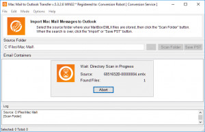 Mac Mail to Outlook Transfer - náhled