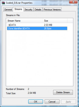 StreamInfo Shell Extension - náhled
