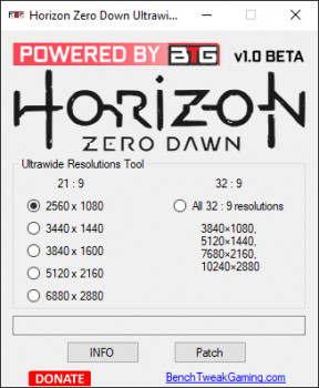 Horizon Zero Dawn Ultrawide Tool - náhled