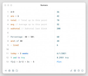 Numara Calculator - náhled