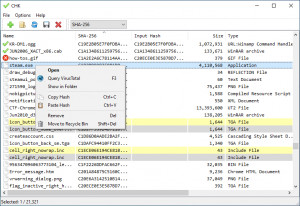 CHK Hash Tool - náhled