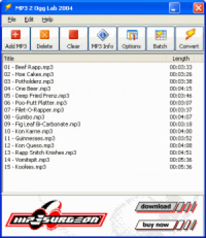 MP3 2 Ogg Lab - náhled