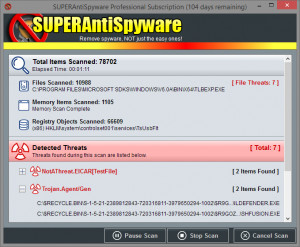 SUPERAntiSpyware - náhled