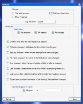 Easy File and Folder Watcher - náhled