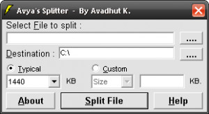 Avya's File Splitter - náhled