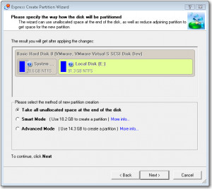 Paragon Partition Manager Express - náhled