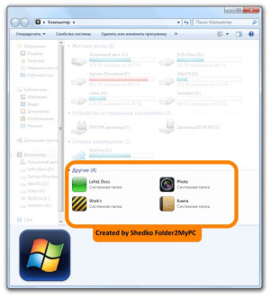 Folder2MyPC - náhled