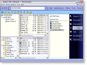 Aimini P2P software - náhled
