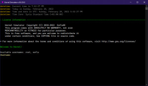 Kernel Simulator - náhled