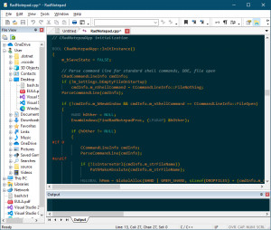 RadNotepad MFC - náhled